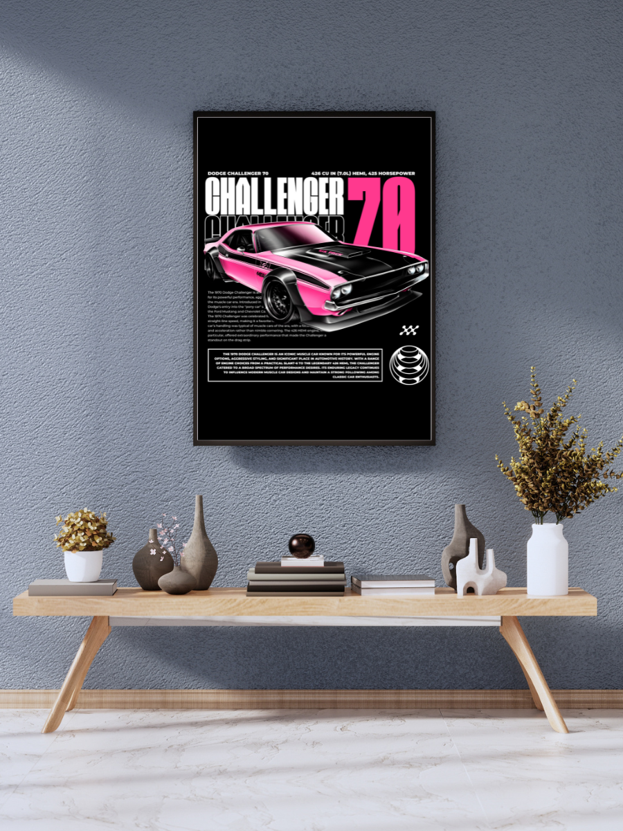 Dodge Challenger 70 Pink Edition | Poster
