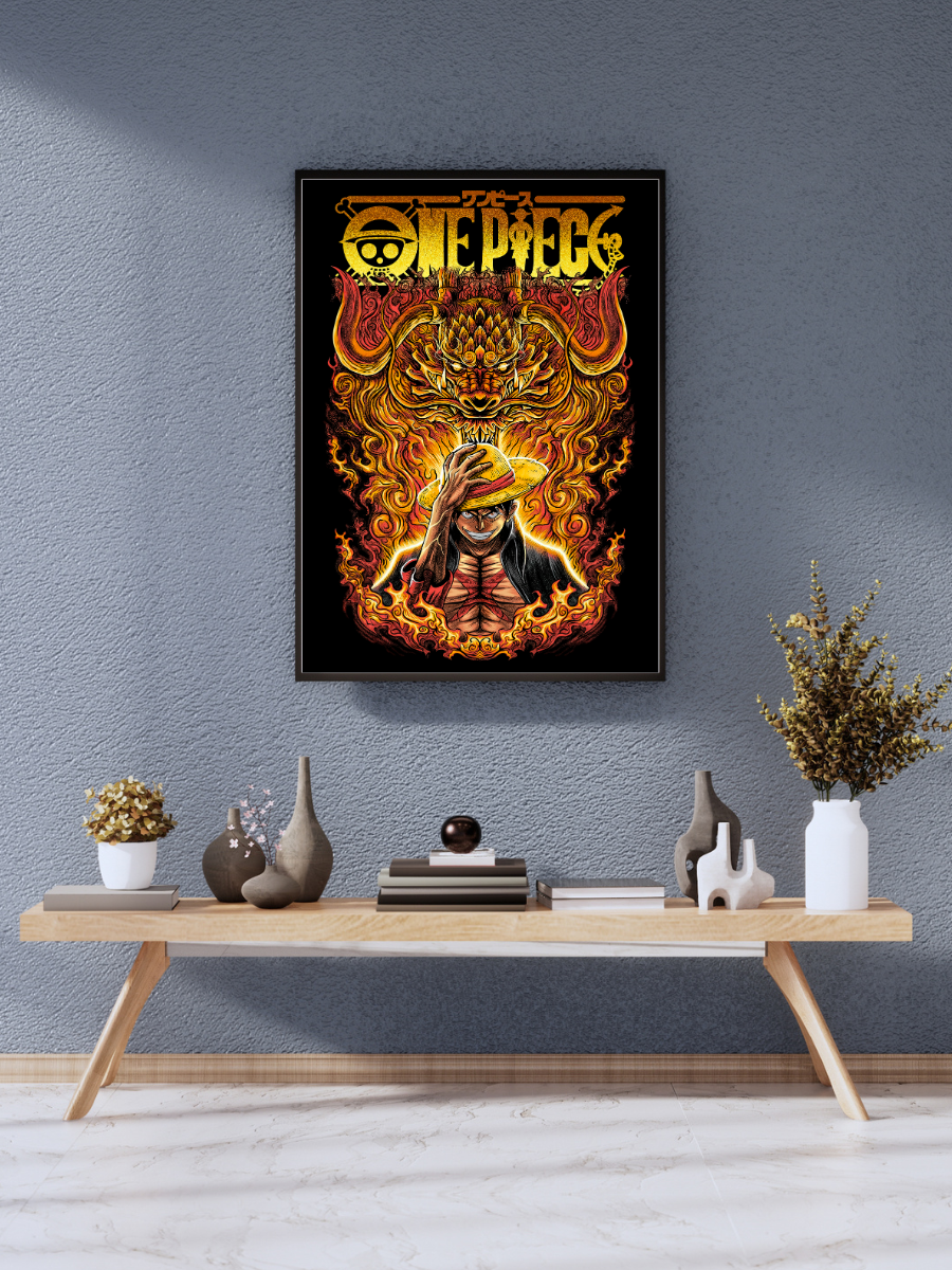Luffy Fire King One Piece Dragon | Poster