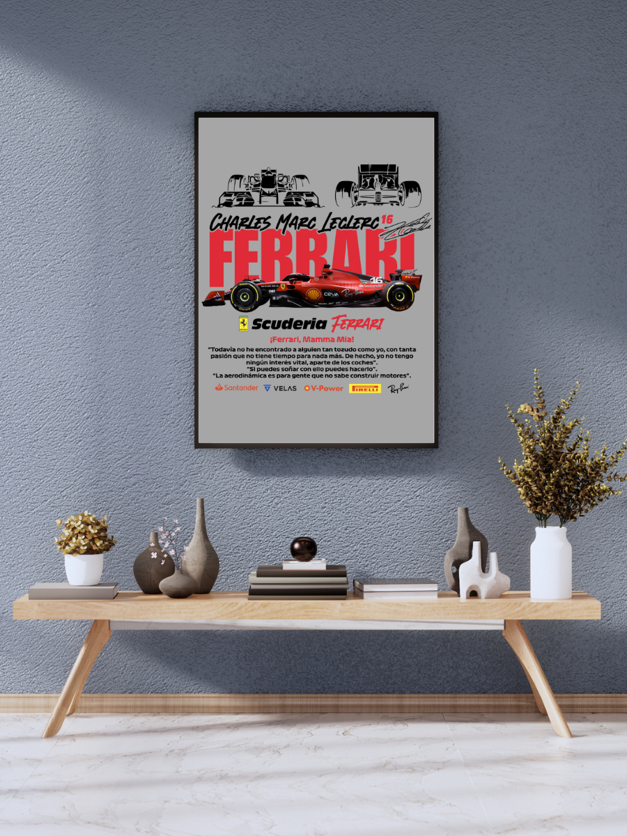 Charles Leclerc Ferrari F1 | Poster