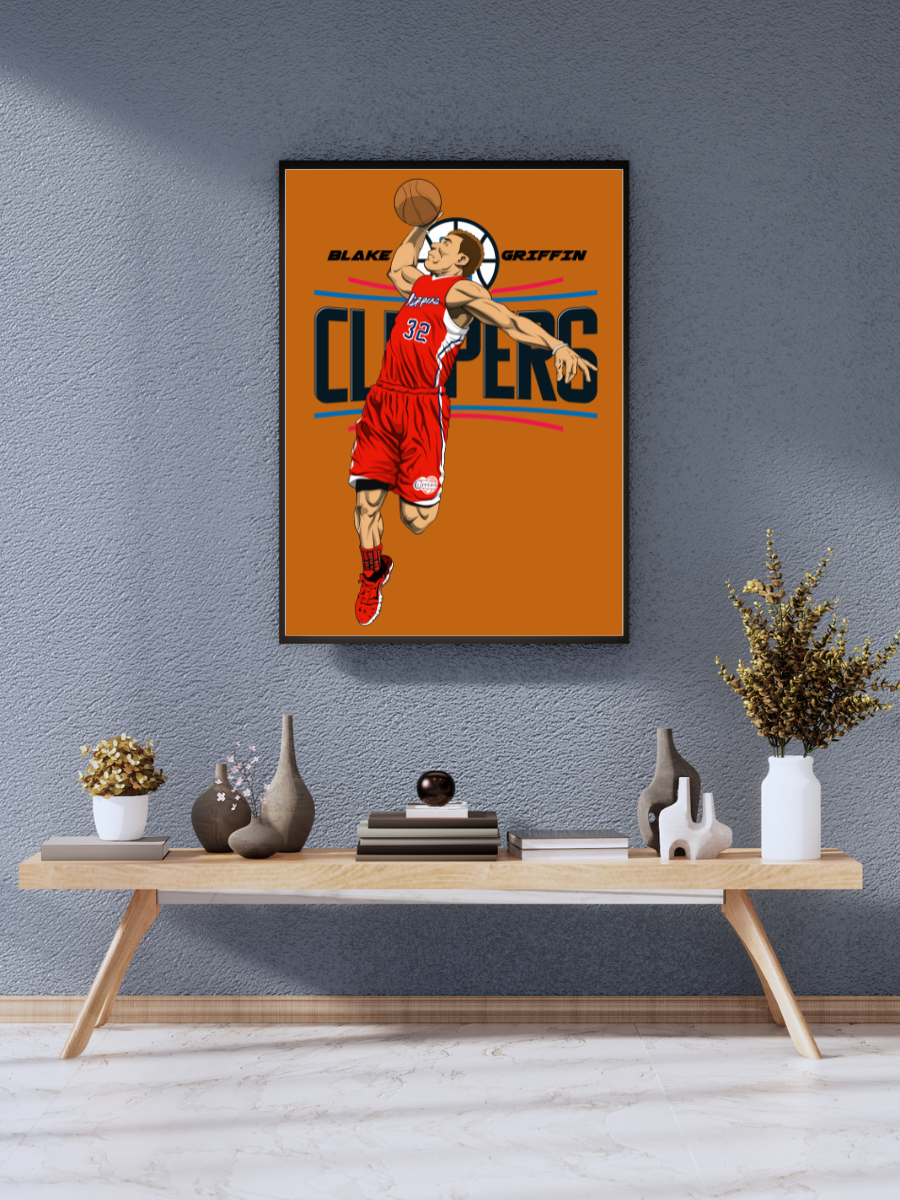 Blake Griffin “Flight Mode” LA Clippers Slam Dunk Poster | wall poster A3 size