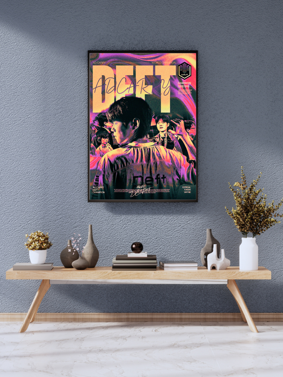 Deft Esports Champion Neon | Poster