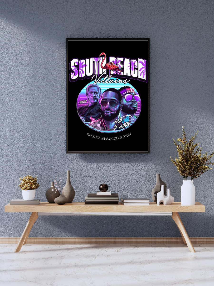South Beach Villains – Miami Prestige Collection Dwyane Wade Poster" | wall poster A3 size