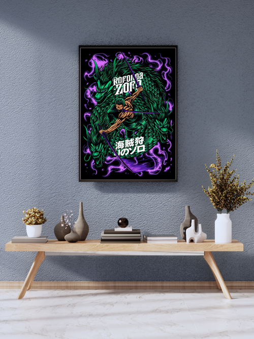 Roronoa Zoro Oni Spirit Art |  Poster