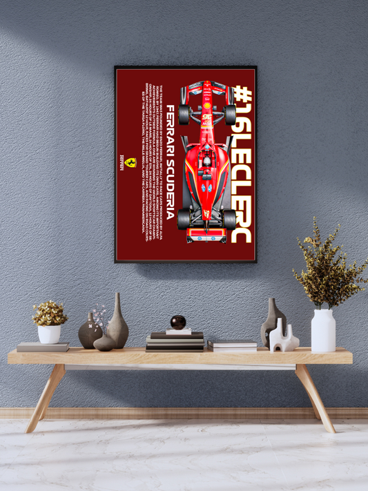 Leclerc F1 2025 Ferrari | Poster