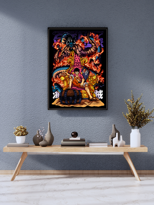 Luffy Throne of Fire Kaido Showdown | Poster