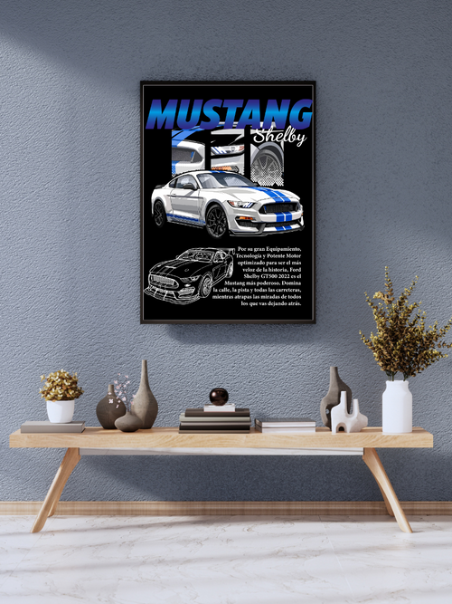 Mustang Shelby GT500 Muscle Car |Poster