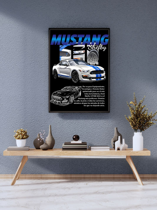 Mustang Shelby GT500 Muscle Car |Poster