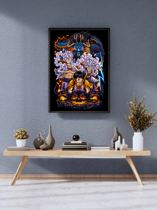 Luffy Gear Fifth & Kaido Dragon Showdown | Poster