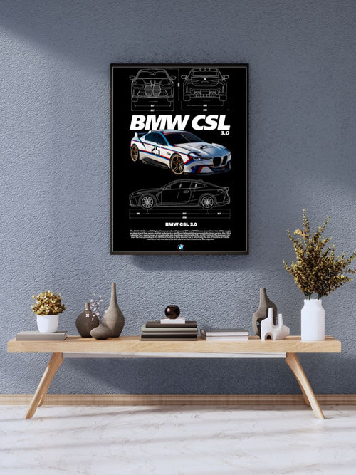 BMW CSL 3.0 | Poster