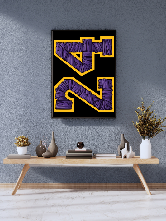 "Iconic Number 24 Highlights". || wall poster A3 size