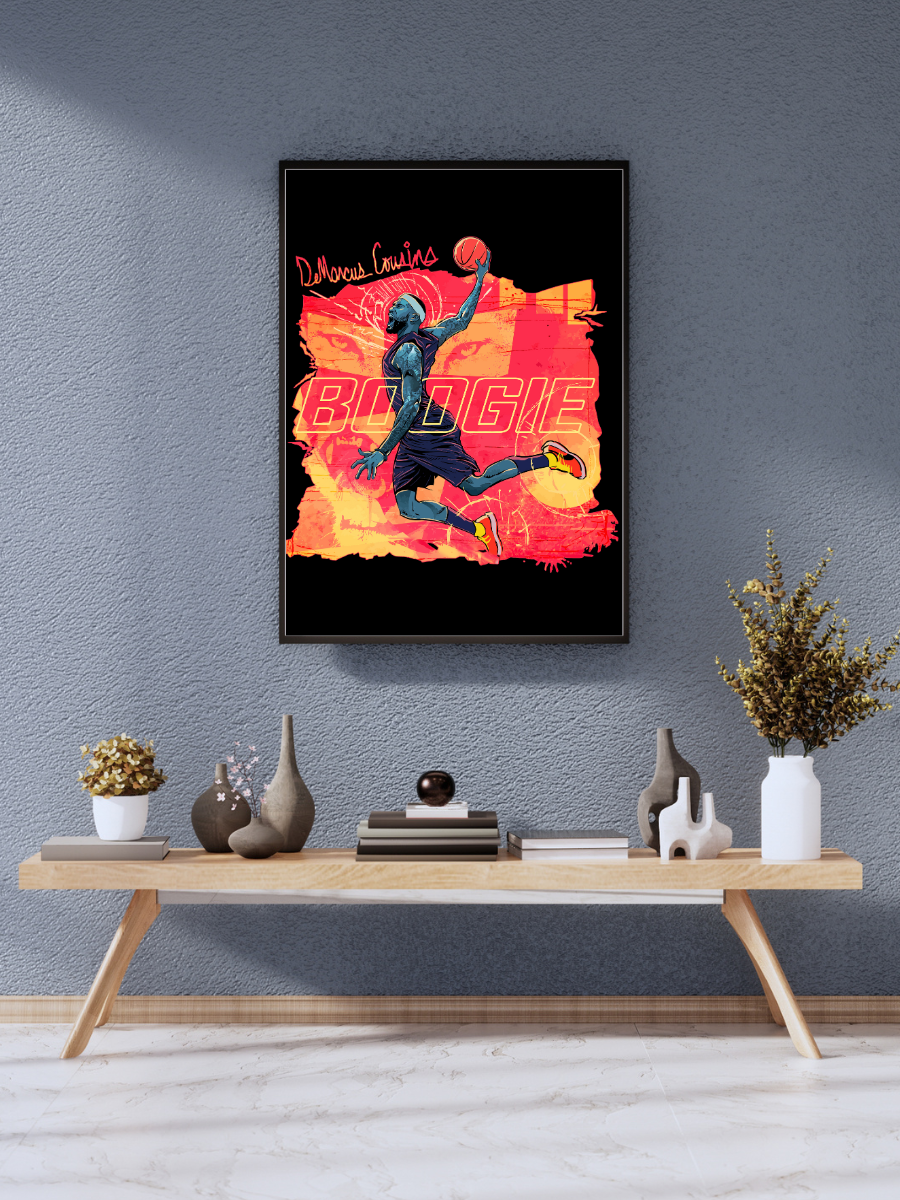 “DeMarcus Cousins ‘Boogie’ Power Dunk – Dynamic NBA Superstar Wall Art” | wall poster A3 size