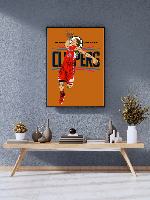 Blake Griffin “Flight Mode”  LA Clippers Slam Dunk Poster | wall poster A3 size