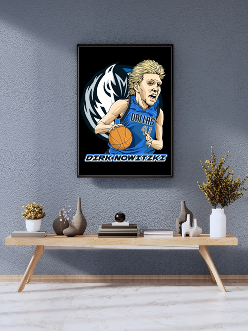 “Dirk Nowitzki ‘Maverick Legend’ – Iconic Dallas Mavericks MVP Poster” | wall poster A3 size