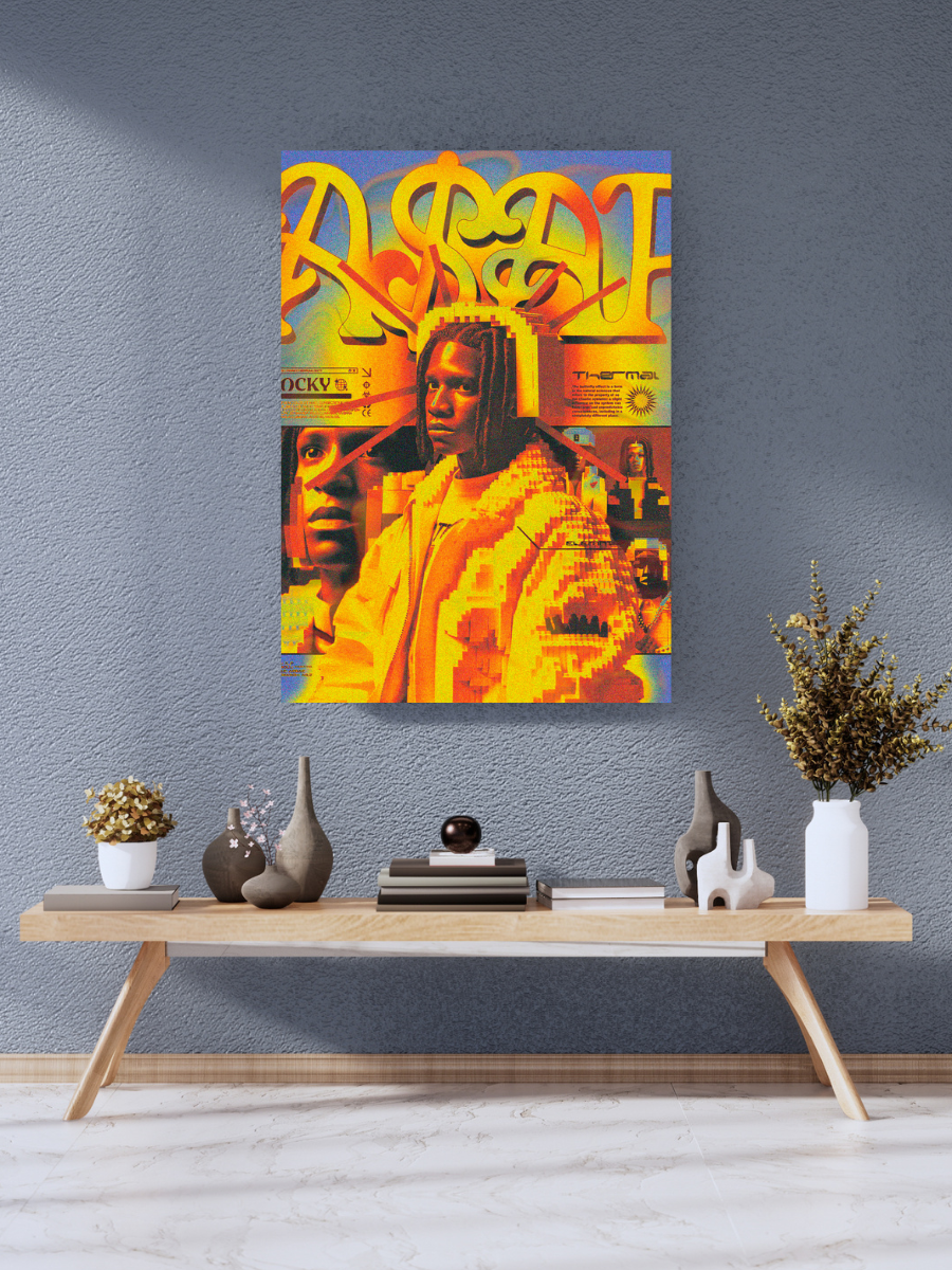 A$AP Rocky Gold Throne Poster | WALL POSTER