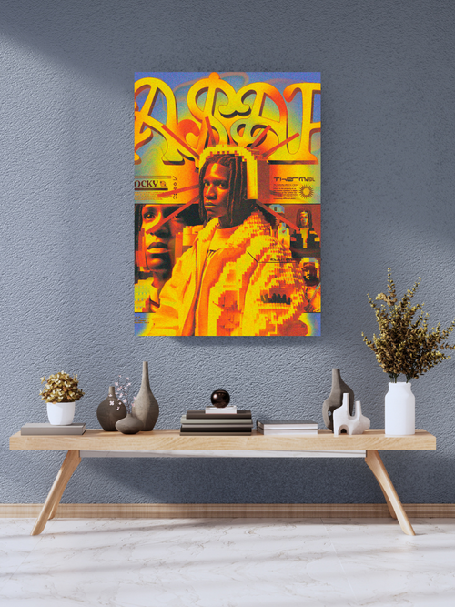 A$AP Rocky Gold Throne Poster | WALL POSTER