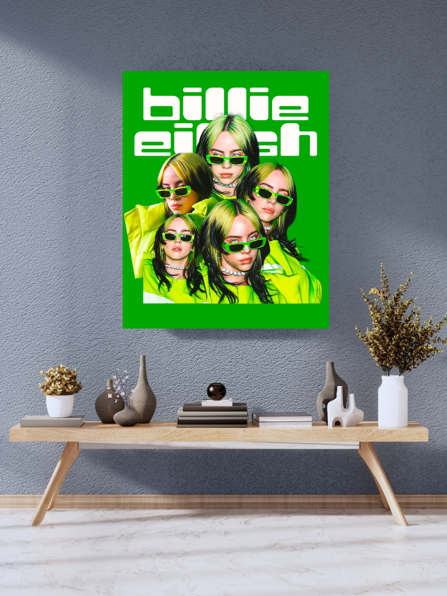 Billie Eilish Pop Art Green | Poster