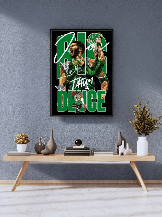 Jayson Tatum & Deuce “Big Game Celtics Duo” Poster | wall poster A3 size