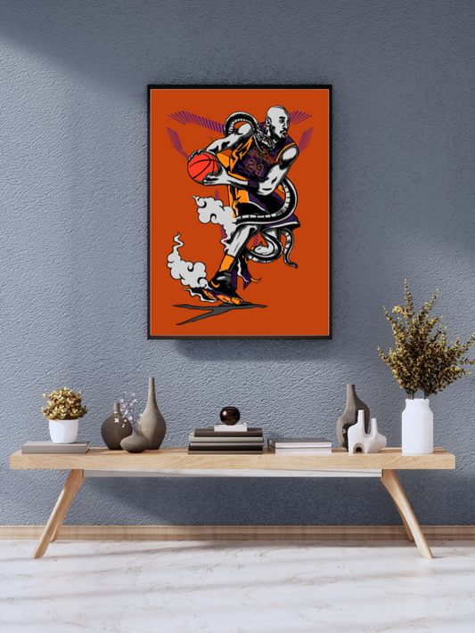 Kobe Bryant “Mamba Venom” Lakers Power Art | wall poster A3 size