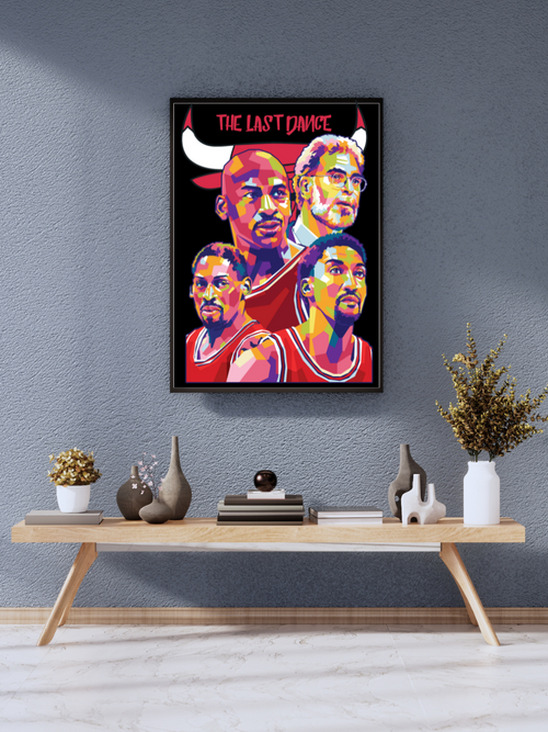 "The Last Dance – Chicago Bulls Legends NBA Art Poster" | wall poster A3 size